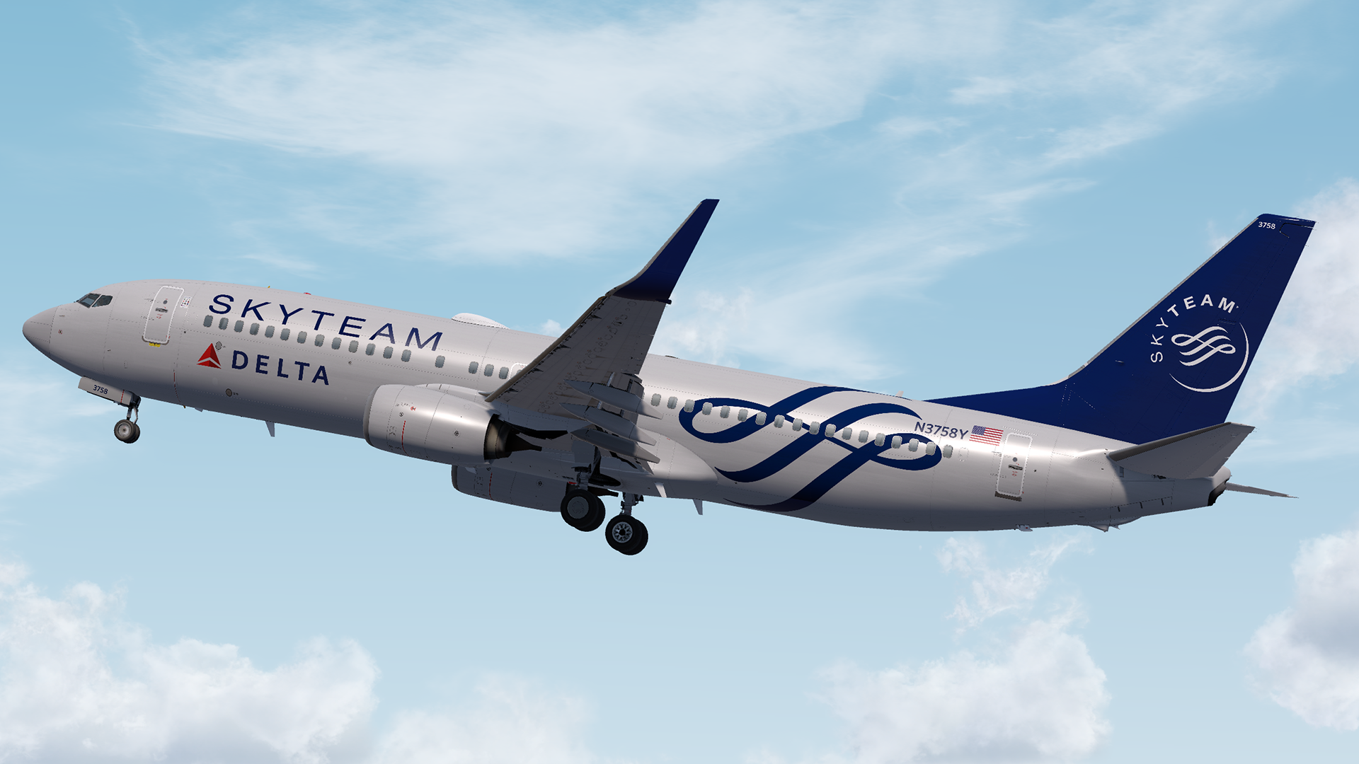 Delta 737-800 'SkyTeam' (N3761R, N3758Y) - 737 NGXu