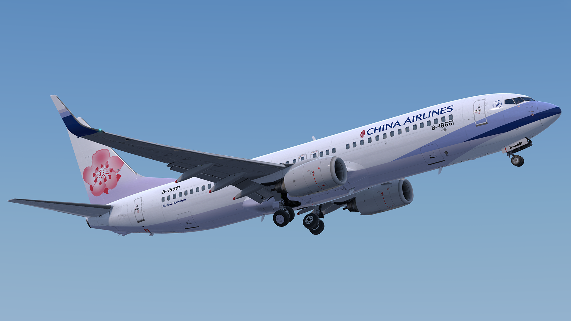 China Airlines PMDG NGXu 737-800 (B-18661) - PMDG NGXu 737-800