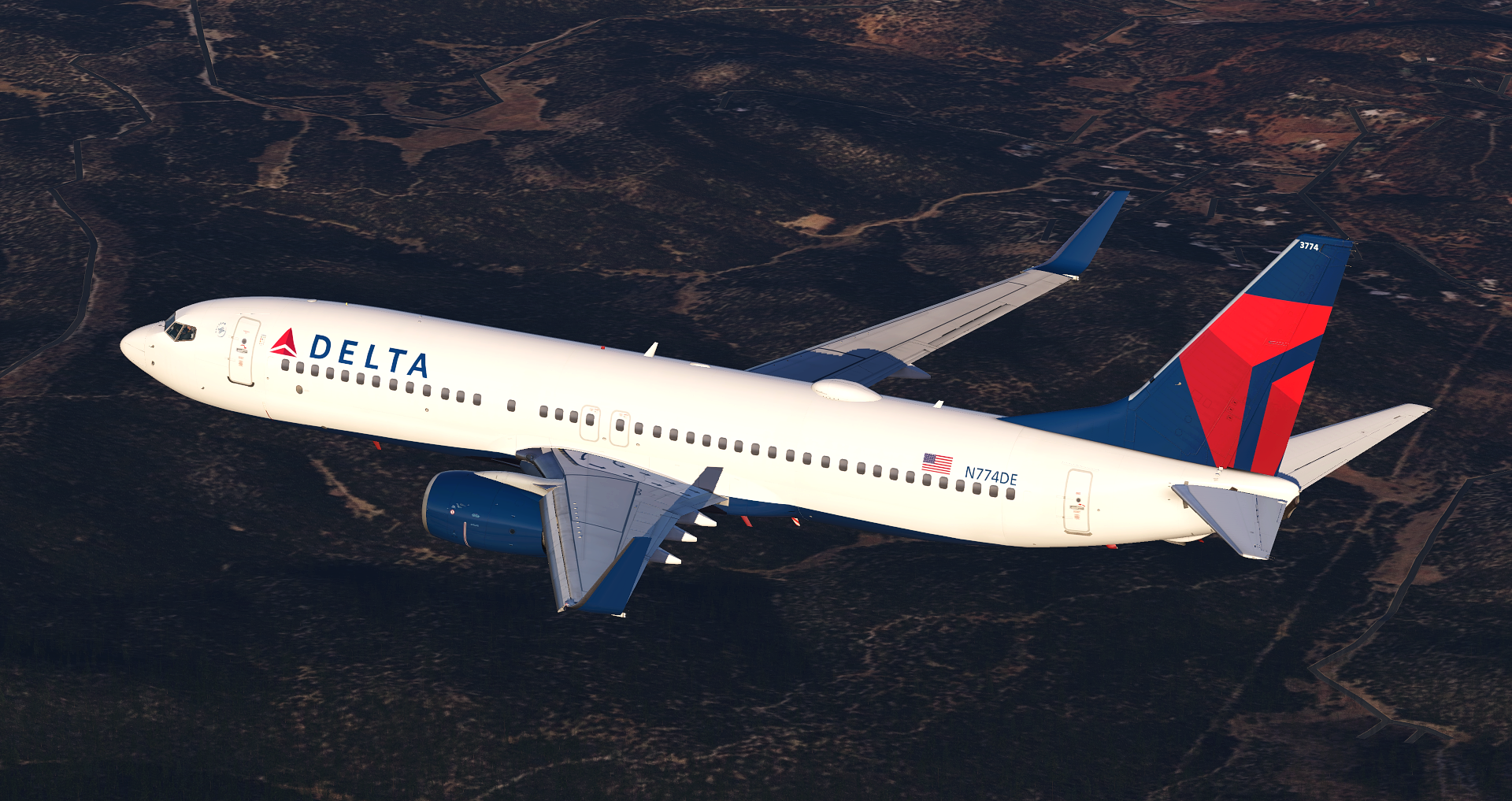 Delta Air Lines - N774DE - Zibo 737-800 - Comet133 - iniBuilds Forum