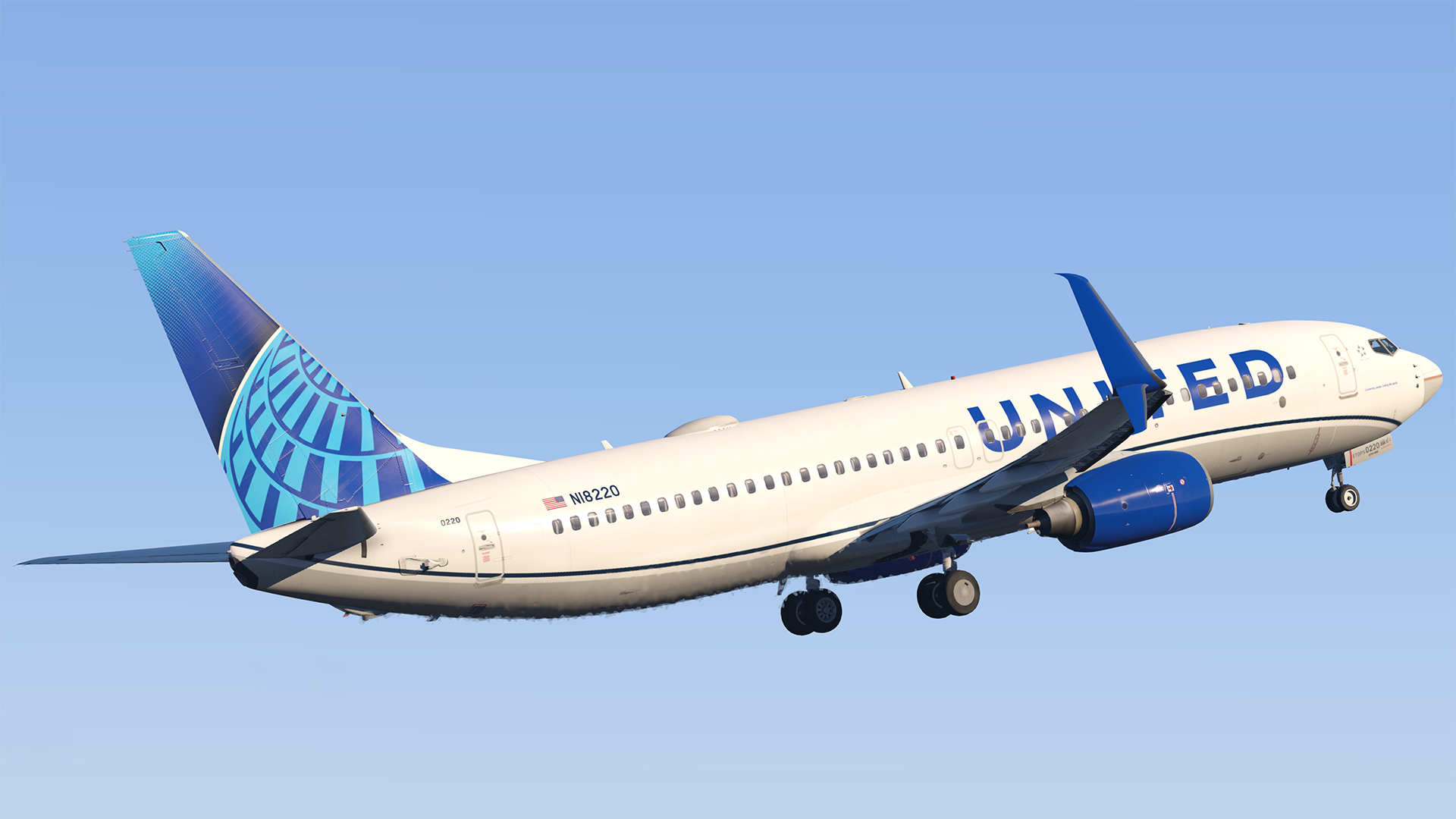 United Zibo 737800 Evoblue Pack Aircraft Skins Liveries XPlane