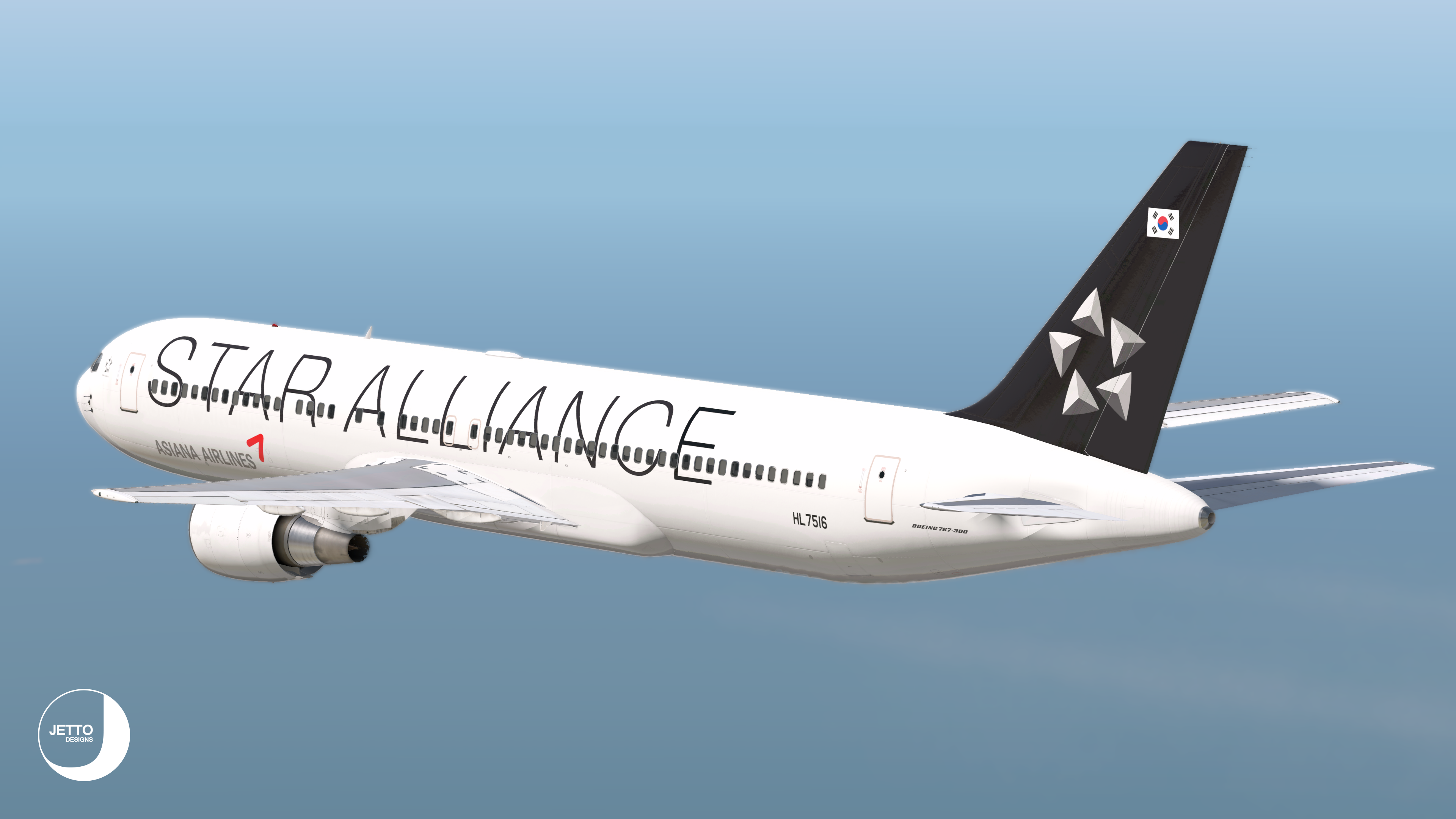 Asiana Star Alliance - Flight Factor 767-300 - FlightFactor 767