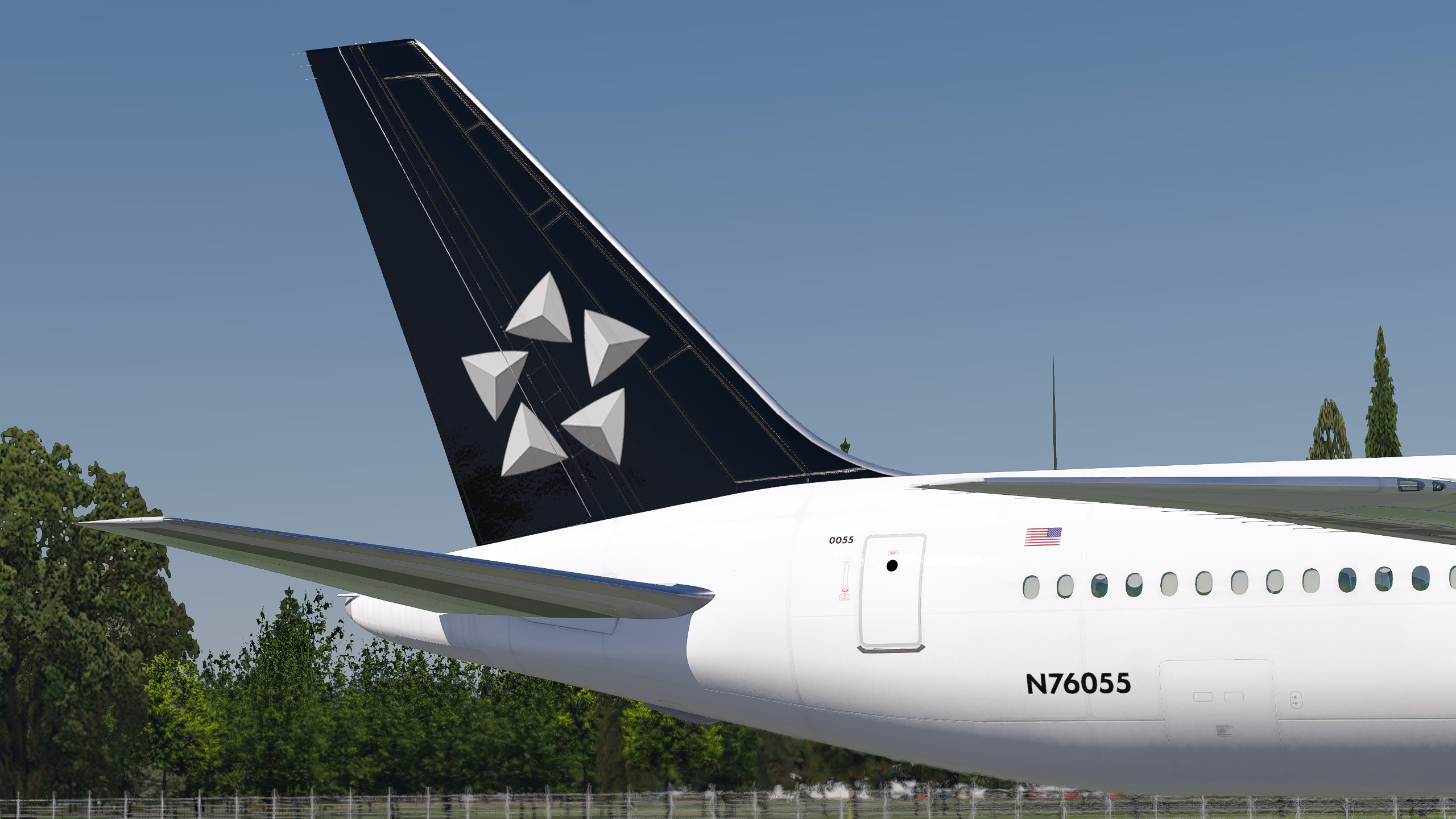 More information about "United FlightFactor 767-400ER 'Star Alliance' (N76055)"