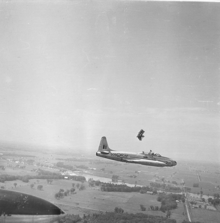 RCAF T-33 Ejection test.jpg